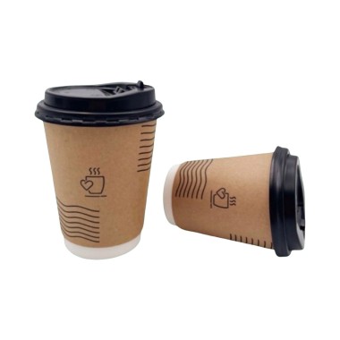 Vaso doble 12oz con tapa 500 unids