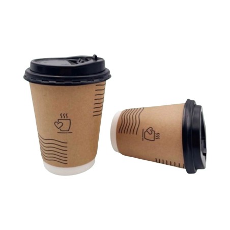 Vaso doble 12oz con tapa 500 unids