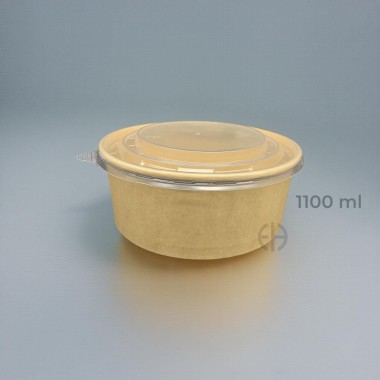 BOWL KRAFT 1100 CC CON TAPA PP 300 unids.